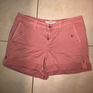 TORRID coral colored shorts